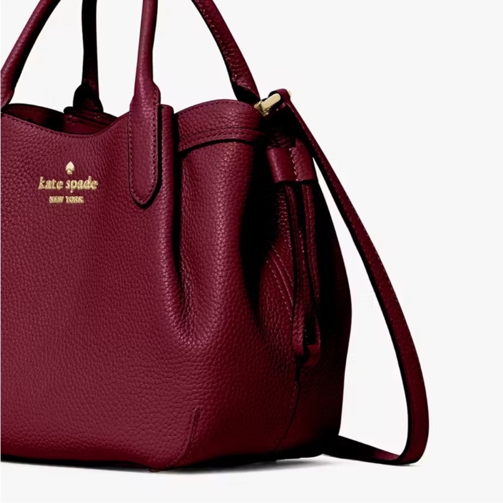 Kate Spade Small Dumpling Burgundy Satchel - Picture 6 of 15